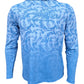 Hammerhead Camo Performance Hoodie - Blue Men's SPF Ocean Fishing Tops Tormenter Ocean 