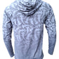 Hammerhead Camo Performance Hoodie - Gray Men's SPF Ocean Fishing Tops Tormenter Ocean 