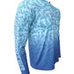 Hammerhead Camo Performance Hoodie - Seafoam Men's SPF Ocean Fishing Tops Tormenter Ocean 