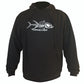 Hooded Sweatshirt Hoodies Tormenter Ocean Black & White Small 