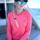 Flat Bill Hat-Hibiscus Black Head Gear Tormenter Ocean 