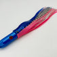Super Smoker - HEADS UP! -30 Year Anniversary Limited Edition Chromed & Aluminum Trolling Lures Tormenter Ocean Fishing Gear Pink/Blue Rigged - w/ 5 x 13" Bag 