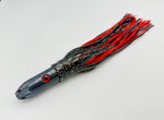 Super Smoker - HEADS UP! -30 Year Anniversary Limited Edition Chromed & Aluminum Trolling Lures Tormenter Ocean Fishing Gear Black/Red Rigged - w/ 5 x 13" Bag 