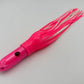 Super Smoker - HEADS UP! -30 Year Anniversary Limited Edition Chromed & Aluminum Trolling Lures Tormenter Ocean Fishing Gear Pink/White Rigged - w/ 5 x 13" Bag 