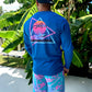 Men's Performance Shirt - Vapor Wake Men's SPF Ocean Fishing Tops Tormenter Ocean 