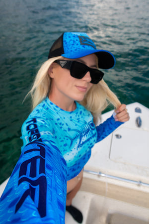 Men's Performance Shirt - Live Series Blue Mahi Men's SPF Ocean Fishing Tops Tormenter Ocean 