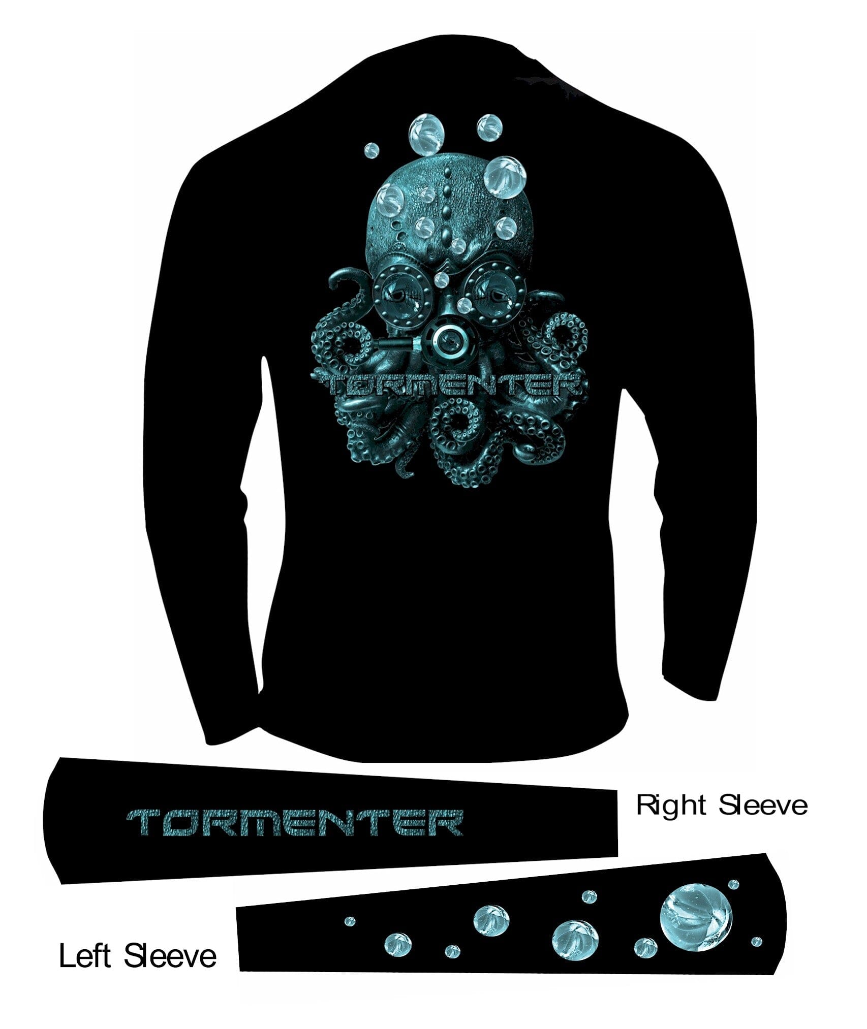 Men's Performance Shirt- Kraken Men's SPF Ocean Fishing Tops Tormenter Ocean 