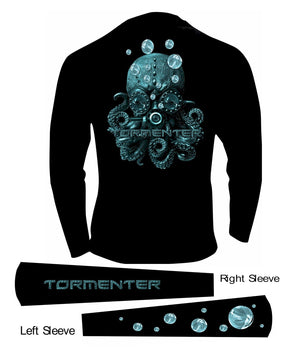 Men's Performance Shirt- Kraken Men's SPF Ocean Fishing Tops Tormenter Ocean 