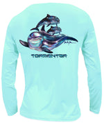 Men's Performance Shirt - Dolphins Men's SPF Ocean Fishing Tops Tormenter Ocean 
