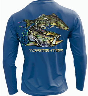 Men's Performance Shirt - Speckled Trout Men's SPF Ocean Fishing Tops Tormenter Ocean 