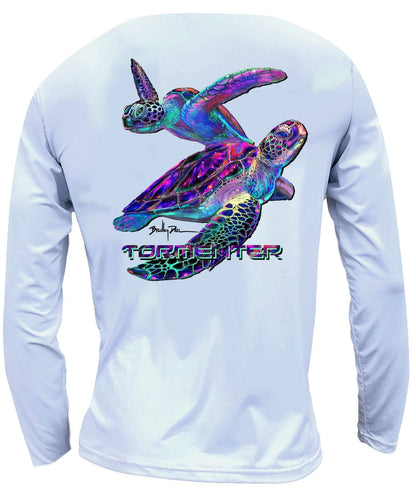 Men's Performance Shirt - Turtles Men's SPF Ocean Fishing Tops Tormenter Ocean 