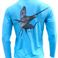 Men's Performance Shirt - Electrified Sailfish Men's SPF Ocean Fishing Tops Tormenter Ocean 