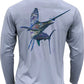 Men's Performance Shirt - Electrified Sailfish Men's SPF Ocean Fishing Tops Tormenter Ocean 