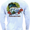 Men's Performance Shirt- Tropical Sail - White