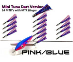 19" Sidewinder Directional Bars-Mini Tuna Dart Version Daisy Chains & Multi Bait Rigs Tormenter Ocean Pink/Blue Port 
