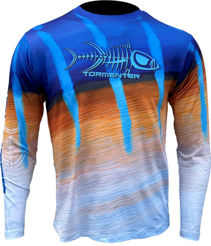 Men's Performance Shirt - Live Series Marlin Men's SPF Ocean Fishing Tops Tormenter Ocean LIVE S 