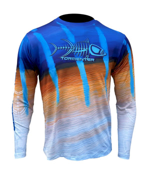 Men's Performance Shirt - Live Series Marlin Men's SPF Ocean Fishing Tops Tormenter Ocean 