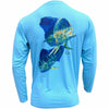 Men's Performance Shirt - Electrified Mahi - Blue