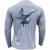 Men's Performance Shirt - Electrified Sailfish - Gray