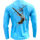 Men's Performance Shirt - Electric Fish – Swordfish Men's SPF Ocean Fishing Tops Tormenter Ocean 