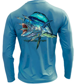 Men's Performance Shirt - Monster Mahi Men's SPF Ocean Fishing Tops Tormenter Ocean Teal S 
