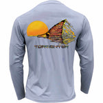 Men's Performance Shirt- Redfish Men's SPF Ocean Fishing Tops Tormenter Ocean Gray S 