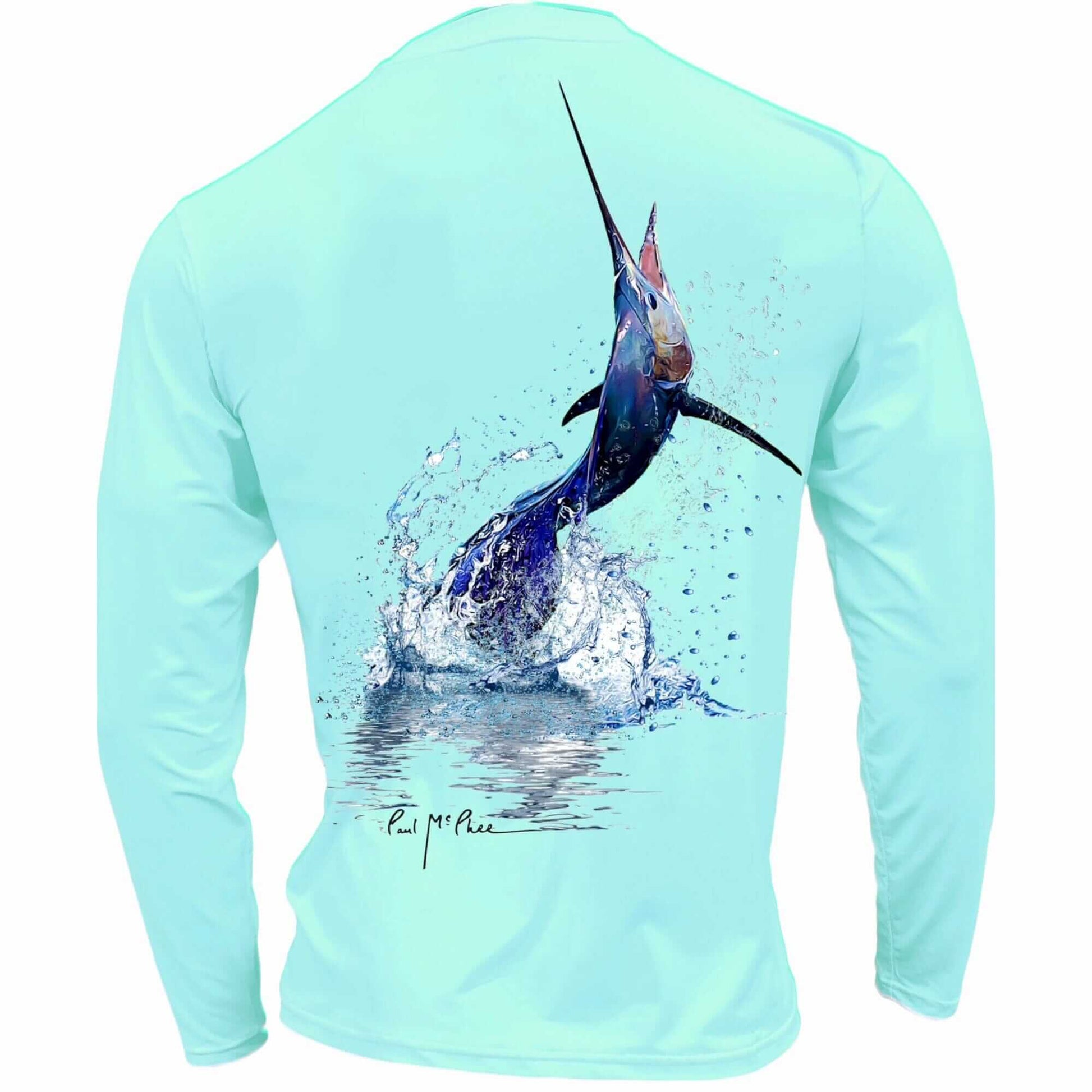 Men's Performance Shirt- Sailfish Jumping