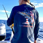 Men's Performance Shirt- Sailing Patriot Men's SPF Ocean Fishing Tops Tormenter Ocean 