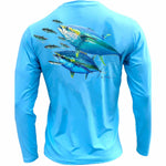 Men's Performance Shirt- Tuna Mack Men's SPF Ocean Fishing Tops Tormenter Ocean Blue S 