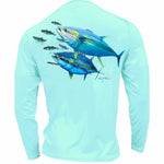 Men's Performance Shirt- Tuna Mack Men's SPF Ocean Fishing Tops Tormenter Ocean Seafoam S 