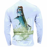 Men's Performance Shirt- Tarpon Men's SPF Ocean Fishing Tops Tormenter Ocean White S 