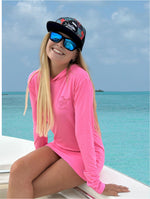 Ladies Heathered Hooded SPF Shirt - Berry - Only $44.99! Ladies' SPF Shirt Rash Guard Tormenter Ocean 