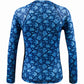 Women's Printed Performance Shirts - Angelfish Navy Ladies Printed SPF Tops Tormenter Ocean 