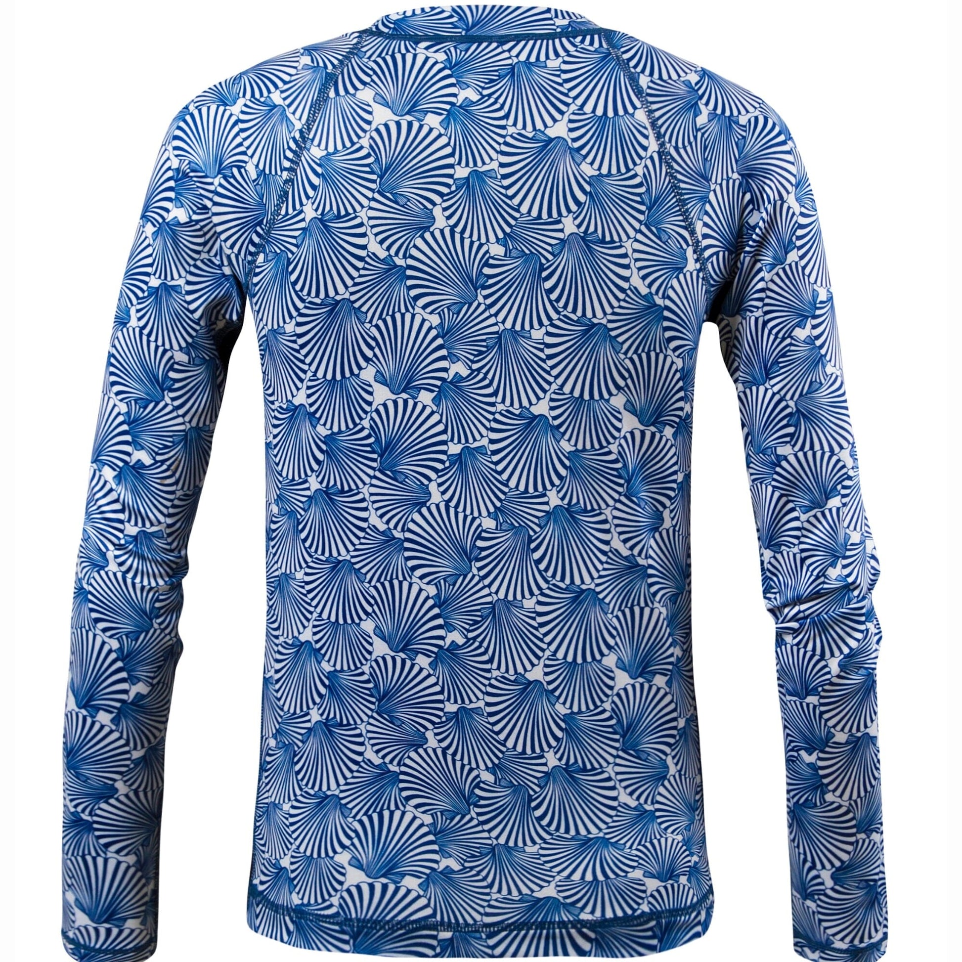 Women's Printed Performance Shirts - Scallop Shells Ladies Printed SPF Tops Tormenter Ocean 