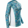 Women's Printed Performance Shirts - Tide Pool - Tide Pool