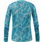 Women's Printed Performance Shirts - Tide Pool Ladies Printed SPF Tops Tormenter Ocean 