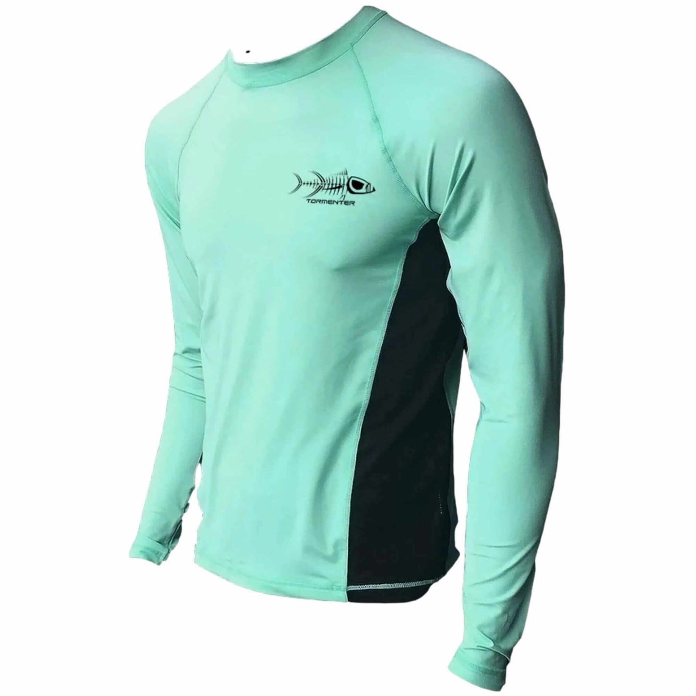 Raging Tuna Side Vented Performance Fishing Shirt - Seafoam Men's SPF Ocean Fishing Tops Tormenter Ocean Small 