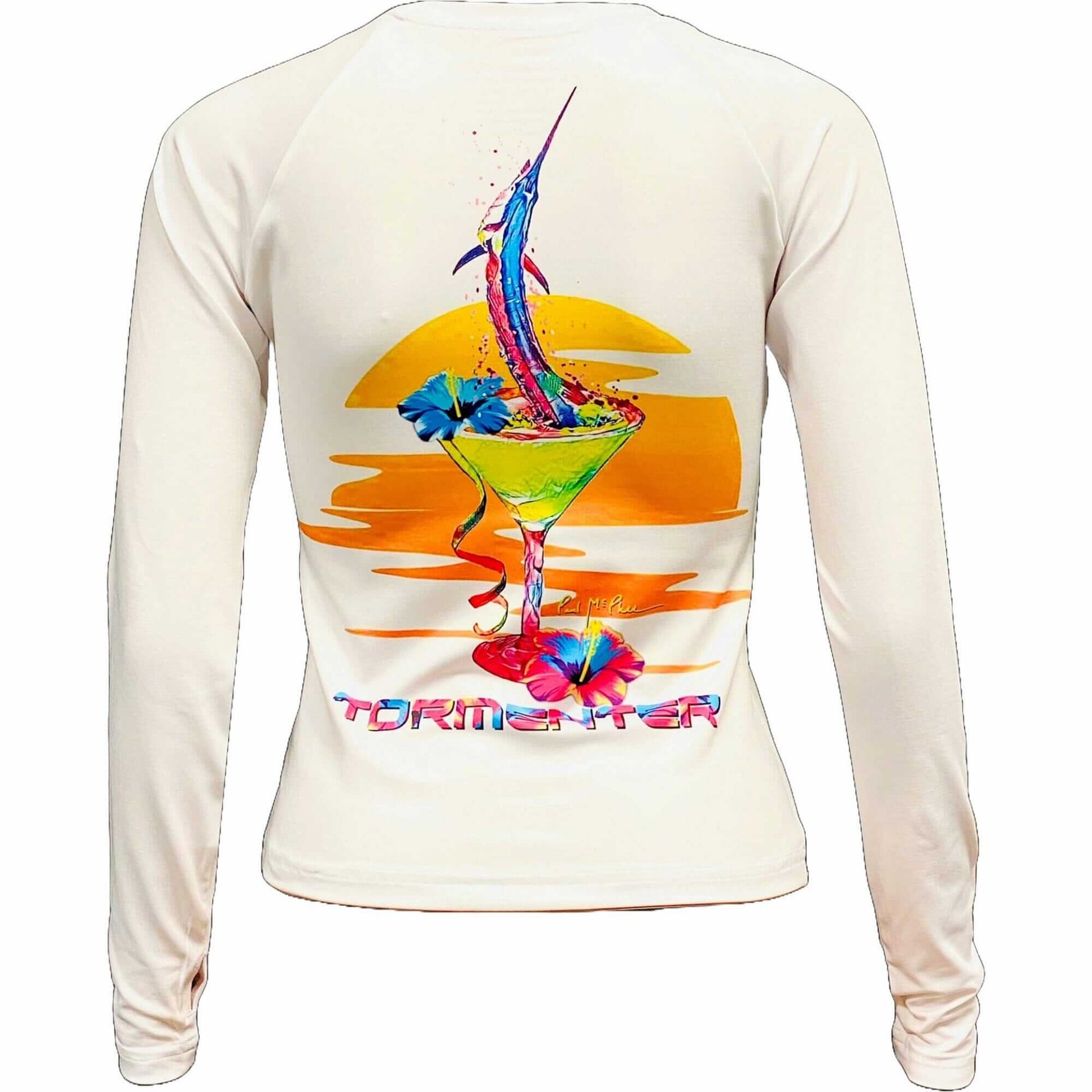 St. Croix V-Neck Performance Shirt- Marlin Martini Tormenter Ocean 