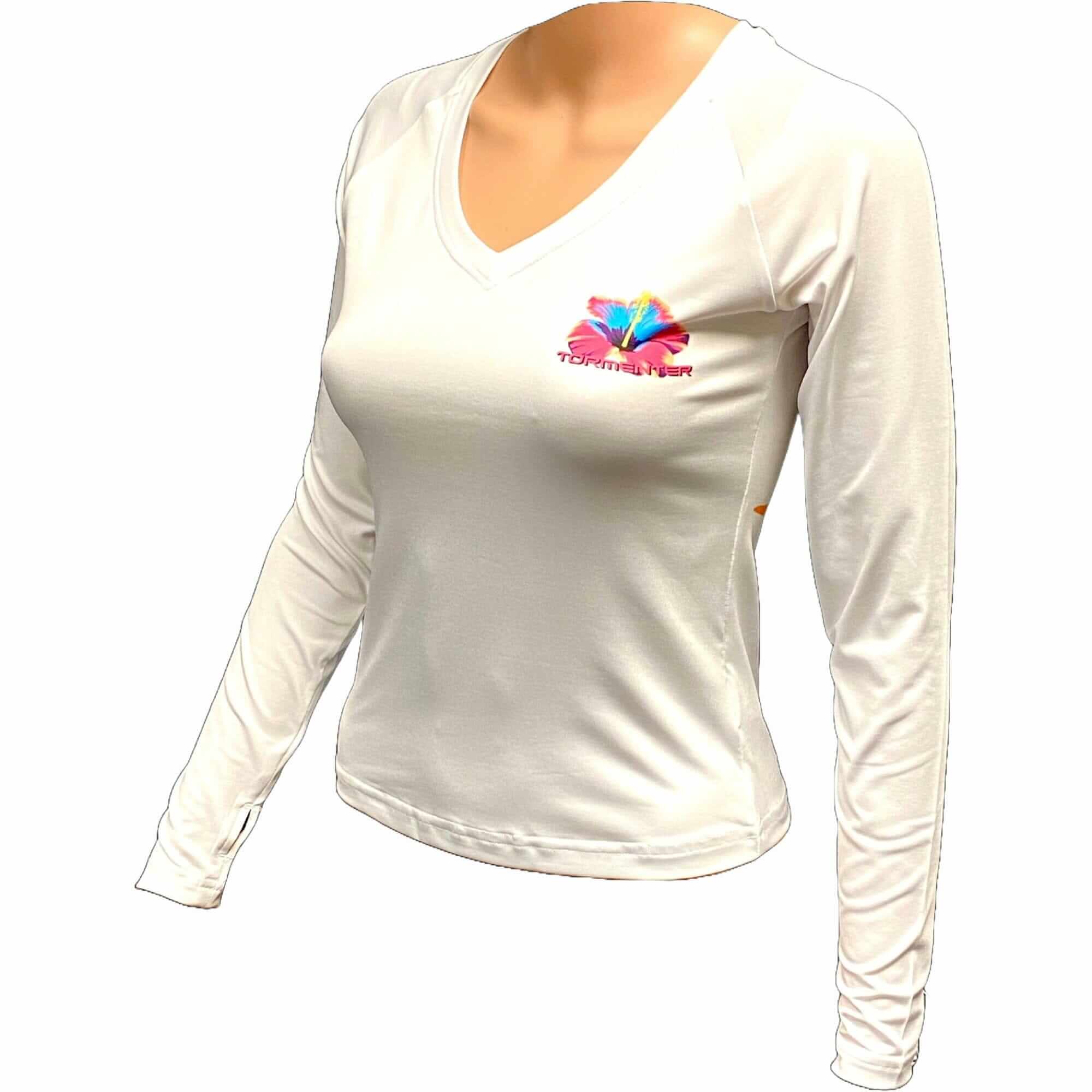 Tormenter Ladies St Croix SPF-50 Performance Shirt Hibiscus Yellow / S