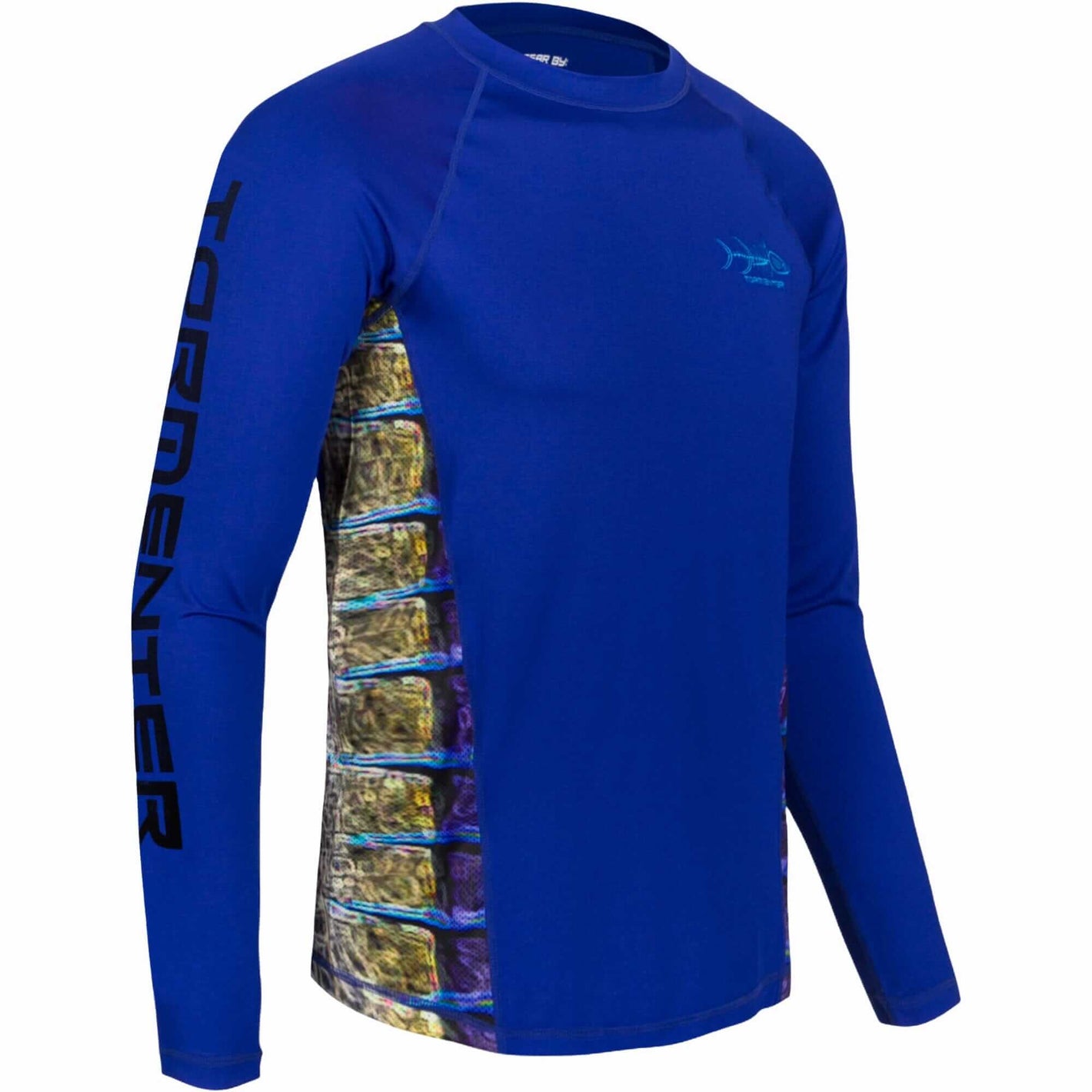 "Side To" Vented Performance Shirt - Blue Marlin Men's SPF Ocean Fishing Tops Tormenter Ocean 