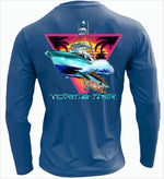 Men's Performance Shirt- Days End Men's SPF Ocean Fishing Tops Tormenter Ocean 