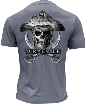 Men's Performance Short Sleeve Tee Shirt-Barnacle Bill Charcoal Men's SPF Ocean Fishing Tops Tormenter Ocean S 2.0 