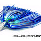ON SALE! - Only $8.99 Rigged! Steel Head Chromed & Aluminum Trolling Lures Tormenter Ocean Blue Crystal Rigged. Great for Mahi, Tuna, Marlin, Sailfish, Wahoo