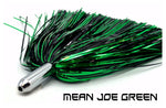 ON SALE! - Only $8.99 Rigged! Steel Head Chromed & Aluminum Trolling Lures Tormenter Ocean MJG-(Green/Black) Rigged. Great for Mahi, Tuna, Marlin, Sailfish, Wahoo