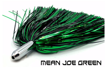 ON SALE! - Only $8.99 Rigged! Steel Head Chromed & Aluminum Trolling Lures Tormenter Ocean MJG-(Green/Black) Rigged. Great for Mahi, Tuna, Marlin, Sailfish, Wahoo