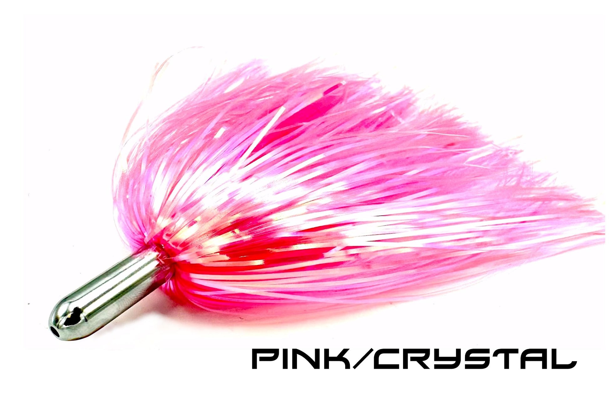ON SALE! - Only $8.99 Rigged! Steel Head Chromed & Aluminum Trolling Lures Tormenter Ocean Pink Crystal Rigged. Great for Mahi, Tuna, Marlin, Sailfish, Wahoo 
