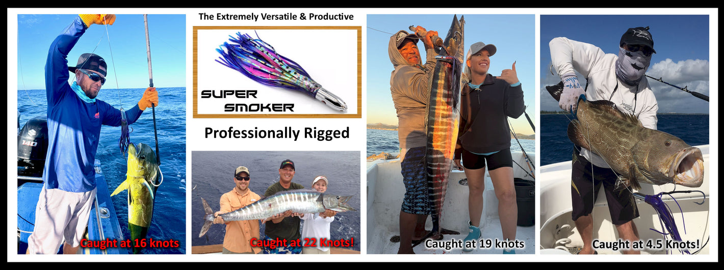Super Smoker Chromed & Aluminum Trolling Lures Tormenter Ocean Fishing Gear 