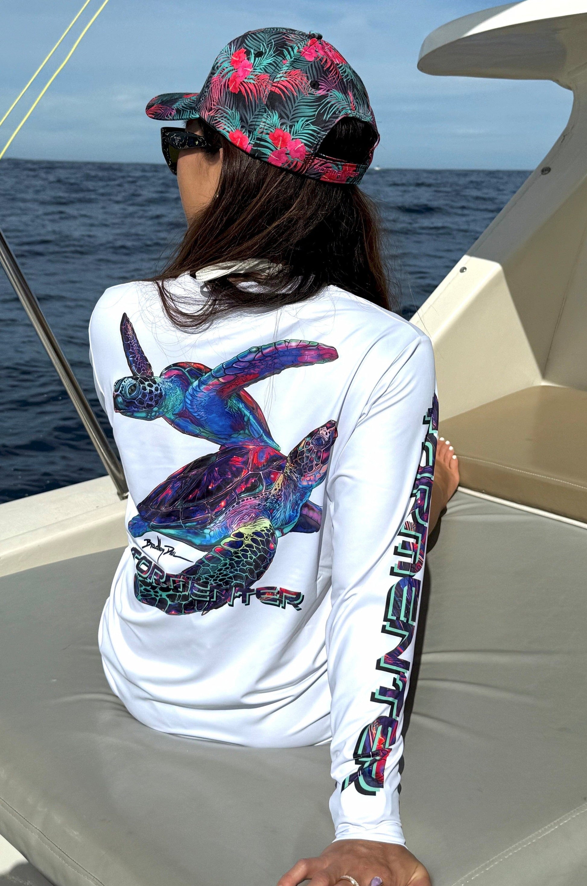 Men's/Ladies' Performance Shirt - Turtles Men's SPF Ocean Fishing Tops Tormenter Ocean 