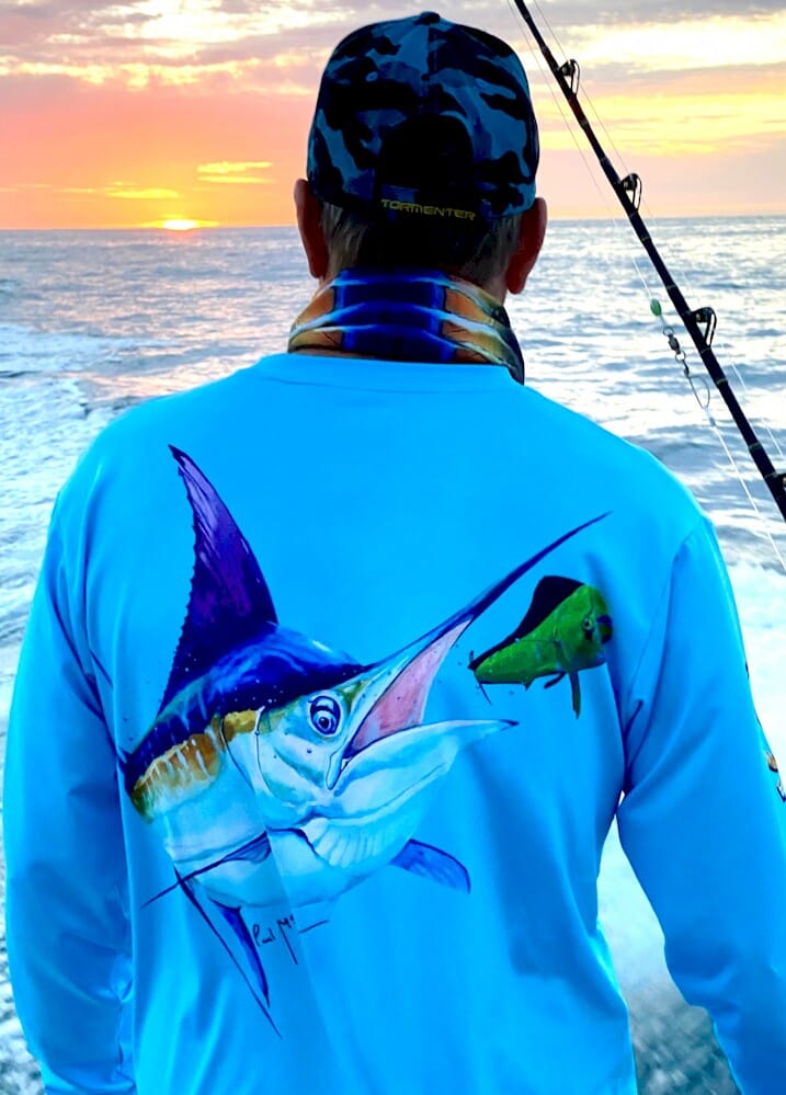 Chemise De Pêche RIGS Homme, UPF 50+, Protection Solaire, Bleu Marlin, Taille M