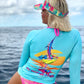 St. Croix V-Neck Performance Shirt- Marlin Martini Tormenter Ocean 